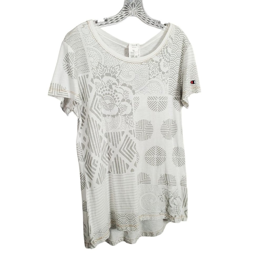 Champion NWT Womens Size XL Shirt Tee Hi Low Hem Short Sleeves European Fit - Picture 1 of 7